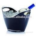 3.5L Boat Shape Ice Bucket, Double-deck Four Bottle Tub, Clear Ice Bucket for Champagne